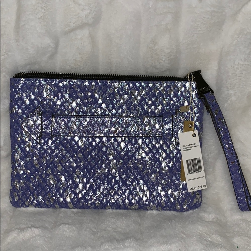 NWT Aimee Kestenberg wristlet 100% leather